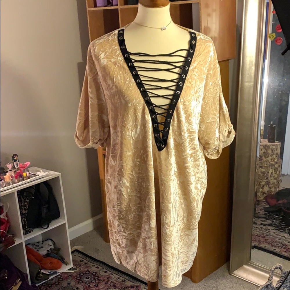 Crushed Velvet Dress
